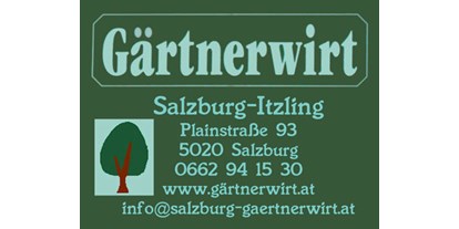 Essen-gehen - grüner Gastgarten - PLZ 83416 (Deutschland) - Gasthaus Gärtnerwirt Itzling