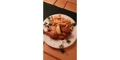 Essen-gehen - Gerichte: Fondue & Raclette - Würzburg - Halber Göger mit Pommes Frites
13.90 €
Nur in der warmen Jahreszeit - SophienBäck