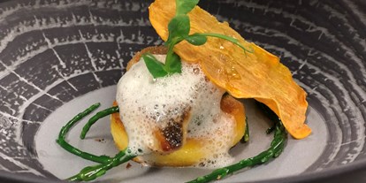 Essen-gehen - Mahlzeiten: Frühstück - Tirol - Fisch mit Wasserspargel - Sonnenhofs Wirtshaus