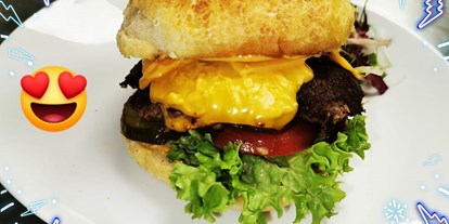 Essen-gehen - Gerichte: Burger - Schwäbische Alb - Anker's Chili-Cheeseburger (Angebot) - Restaurant und Weinstube Anker