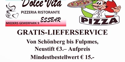 Essen-gehen - Art der Küche: italienisch - Schönberg im Stubaital - Restaurant EssBar