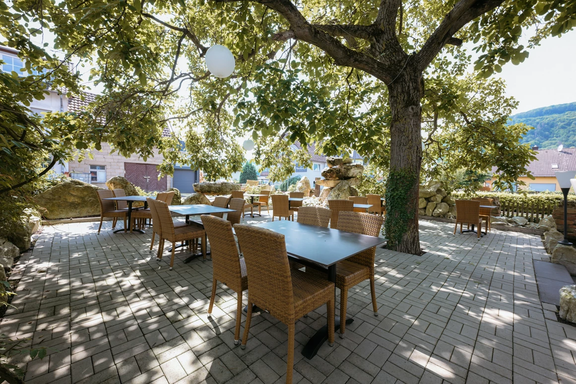 Restaurant: Gourmet Restaurant Terrasse - Restaurant Altes Kelterhaus & Plein Hotel by Markus Plein