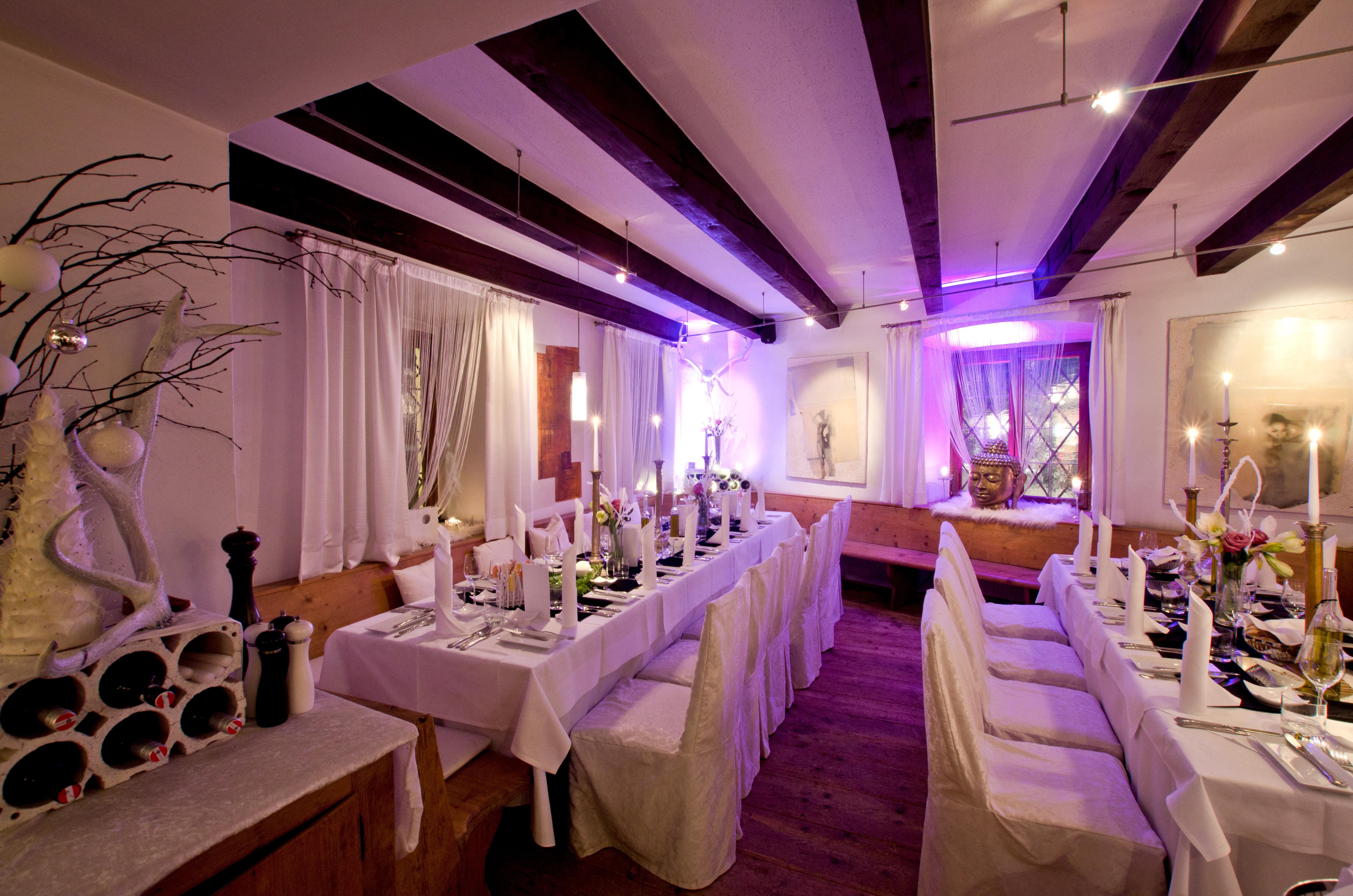 Restaurant: Atelier weihnachtlich dekoriert - Gasthaus zu Schloss Hellbrunn