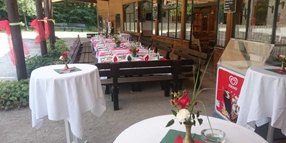Essen-gehen - Ambiente: klassisch - Tafeln inklusive Tischschmuck für jeden Anlass - je nach Wunsch und Wetter outdoor oder indoor - Agrarium Gasthaus Zaubergart'l