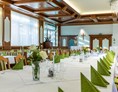 Restaurant: Kleiner Saal gedeckt für eine Geburtstagsfeier  - Gasthof Mayr