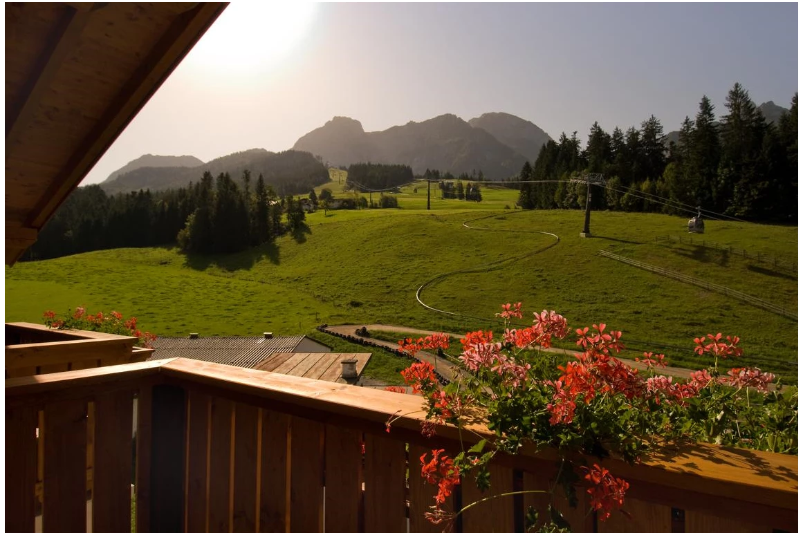 Restaurant: Genießen Sie die tolle Aussicht von den Zimmern oder von der Terasse.  - Landhotel Gasthaus Traunstein