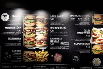 Restaurant: Menüwahl finde ich viel übersichtlicher als bei den Grössen Burgerketten - BURGERISTA Salzburg