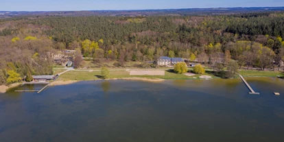 Essen-gehen - Ambiente: klassisch - Luftaufnahme - Restaurant "Schröders" im Kurhaus am Inselsee