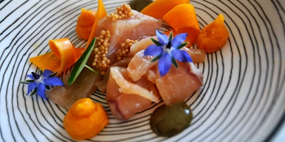 Essen-gehen - Mahlzeiten: Mittagessen - Steiermark - Forellencarpaccio - Erzbergbräu