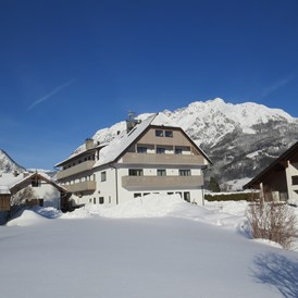 Restaurant: Hotel im Winter mit Kammspitze - Hotel Restaurant Loy