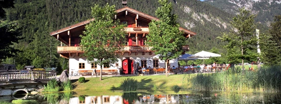 Restaurant: mit schönem Gastgarten am Teich - Wirtshaus Grubhof