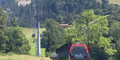 Essen-gehen - PLZ 6438 (Schweiz) - Hinauf mit der Gondelbahn ins Restaurant Gipfelstubli  - Restaurant Gipfelstubli
