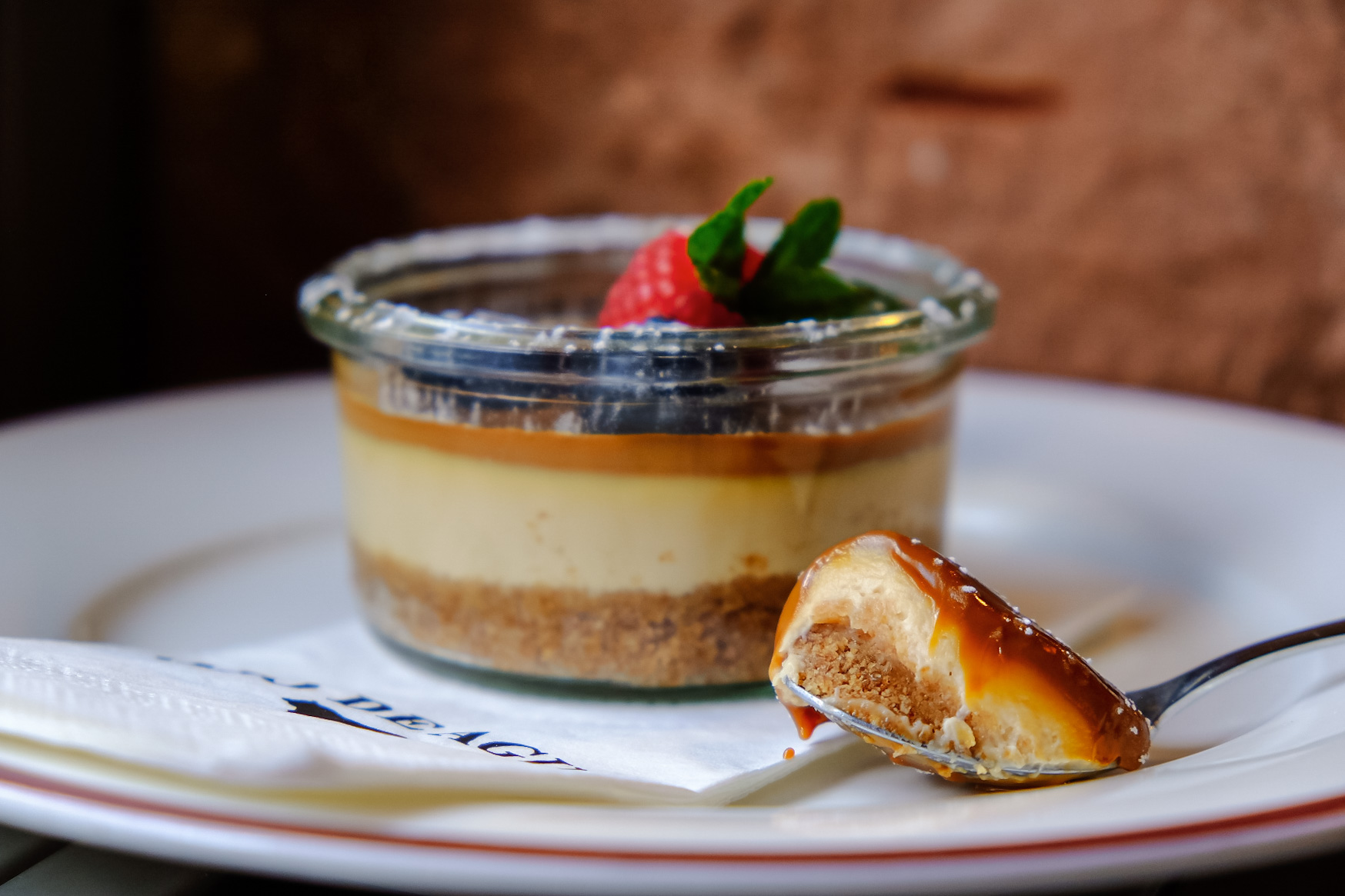 Restaurant: Dulce de Leche Cheesecake - OJO DE AGUA Frankfurt