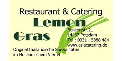 Essen-gehen - Ambiente: klassisch - Visitenkarte  - Thai Restaurant LemonGras Potsdam