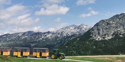 Essen-gehen - Art der Küche: österreichisch - Ausseerland - Salzkammergut - Man muss mit dem Bummelzug mal mitgefahren sein. Wir erzählen euch die Geschichte der Tauplitzalm ihrer Hütten und der Milchwirtschaft.
Geeignet für Individualreisende und Gruppen exklusiv buchbar.  - ÖAV Berggasthof Hollhaus