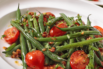 Restaurant: Grüne Fisolen mit Tomaten - Levantine taste