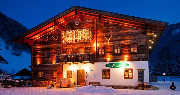 Restaurant: Restaurant Landalm bei Nacht - Landalm