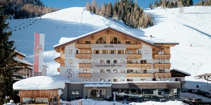 Essen-gehen - Spielplatz - Hotelansicht Winter - Hotel Salzburger Hof Zauchensee