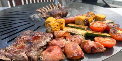 Essen-gehen - Hof bei Salzburg - Wenn gegrillt wird dann auch mit viel Gemüse - Colli´s Schmankerlküche
