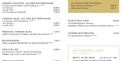 Essen-gehen - Mahlzeiten: Frühstück - Oberösterreich - Hauptspeisen - Stadtplatz 1