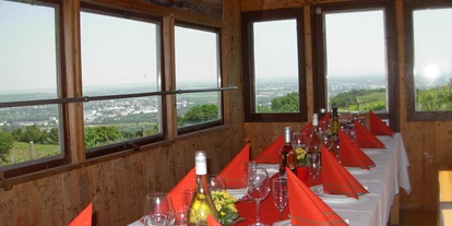 Essen-gehen - Korneuburg - Innen im Riesenradwaggon bei Heuriger Sirbu -  Heuriger Sirbu