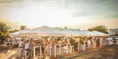 Essen-gehen - Altenberg bei Linz - Sandburg – Strand küsst Bar