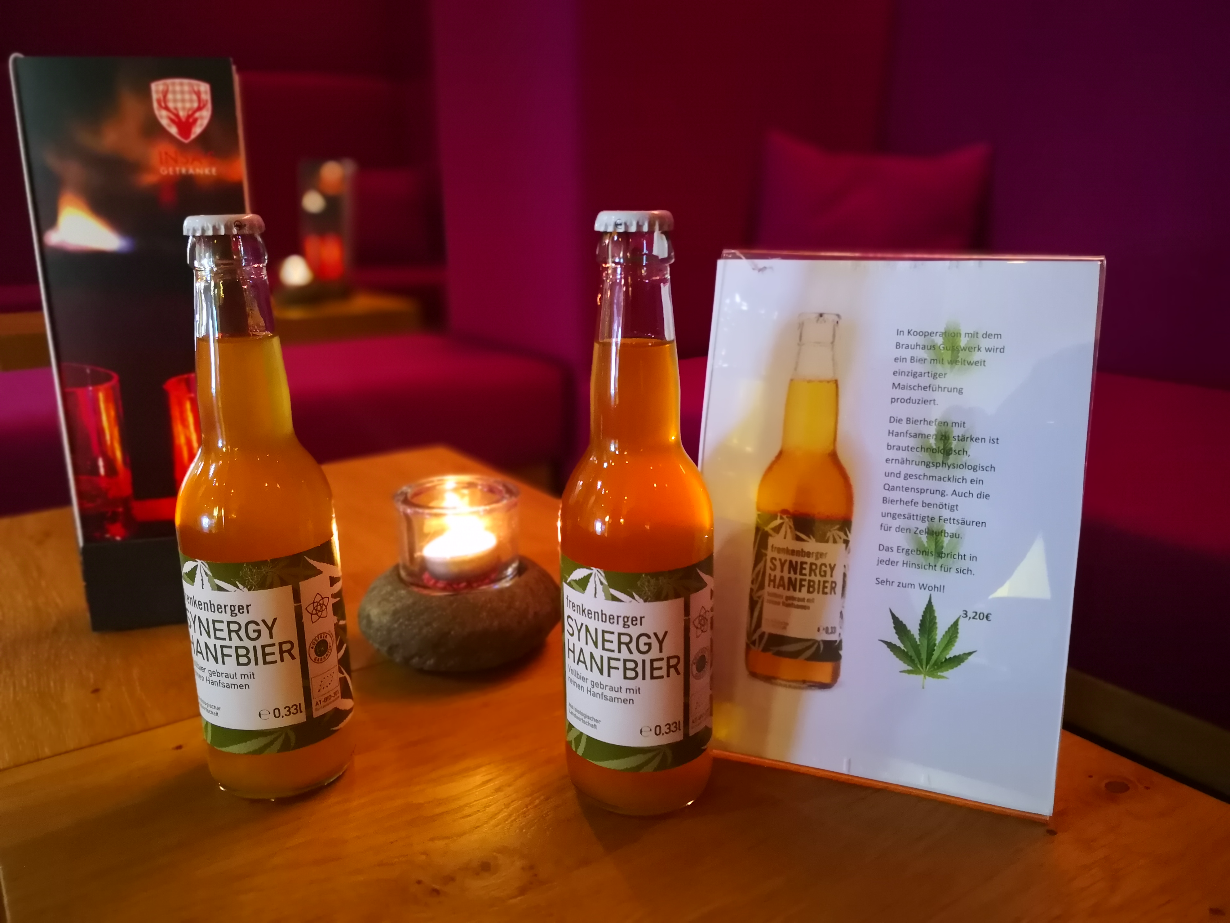 Essen-gehen - PLZ 5672 (Österreich) - Hanfbier in der Lounge geniessen - Hapimag Resort Zell am See - Restaurant "Insa's"