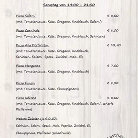Restaurant: Pizze - Gasthaus zur Dorfwirtin