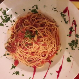 Restaurant: Spaghetti Bolognese  - Trattoria Domani