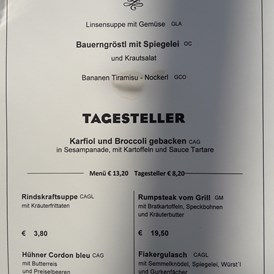 Restaurant: Speisekarte Tagesteller - Das Johann - Wiener Cafe und Restaurant