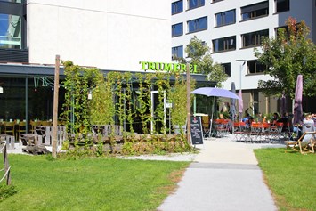 Restaurant: Die Trumerei im September 2018 bei bestem Wetter - TRUMEREI - Bar, Restaurant & Bier Shop