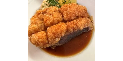 Essen-gehen - rollstuhlgerecht - Oberbayern - Fränkisches Schäufele vom Hinterwirt - Gasthof Hinterwirt