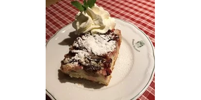 Essen-gehen - rollstuhlgerecht - Oberbayern - Zwetschgendatschi vom Hinterwirt - Gasthof Hinterwirt