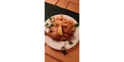Essen-gehen - Ambiente: klassisch - Halber Göger mit Pommes Frites
13.90 €
Nur in der warmen Jahreszeit - SophienBäck