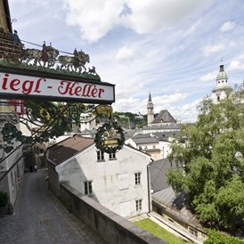 Restaurant: Stieglkeller Außenansicht - Stiegl-Keller Salzburg
