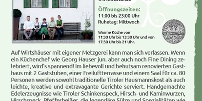 Essen-gehen - Ambiente: klassisch - ZUM NESTER Gasthaus und Metzgerei