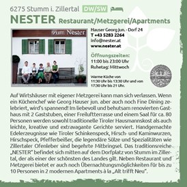 Restaurant: ZUM NESTER Gasthaus und Metzgerei