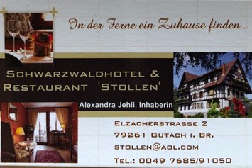 Restaurant: Schwarzwaldhotel Stollen
