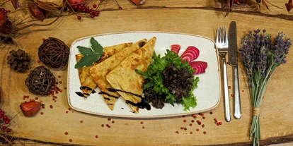 Essen-gehen - Gerichte: Delikatessen - Schwäbische Alb - Vegane Linsenmaultaschen - Restaurant Mauganeschtle