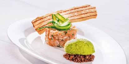 Essen-gehen - Ambiente: klassisch - Lachstartar  - Sporthotel Reisch - Restaurant Kaiserstuben